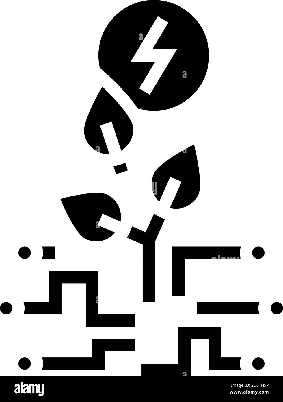 eco energy glyph icon vector black illustration Stock Vector Image ...