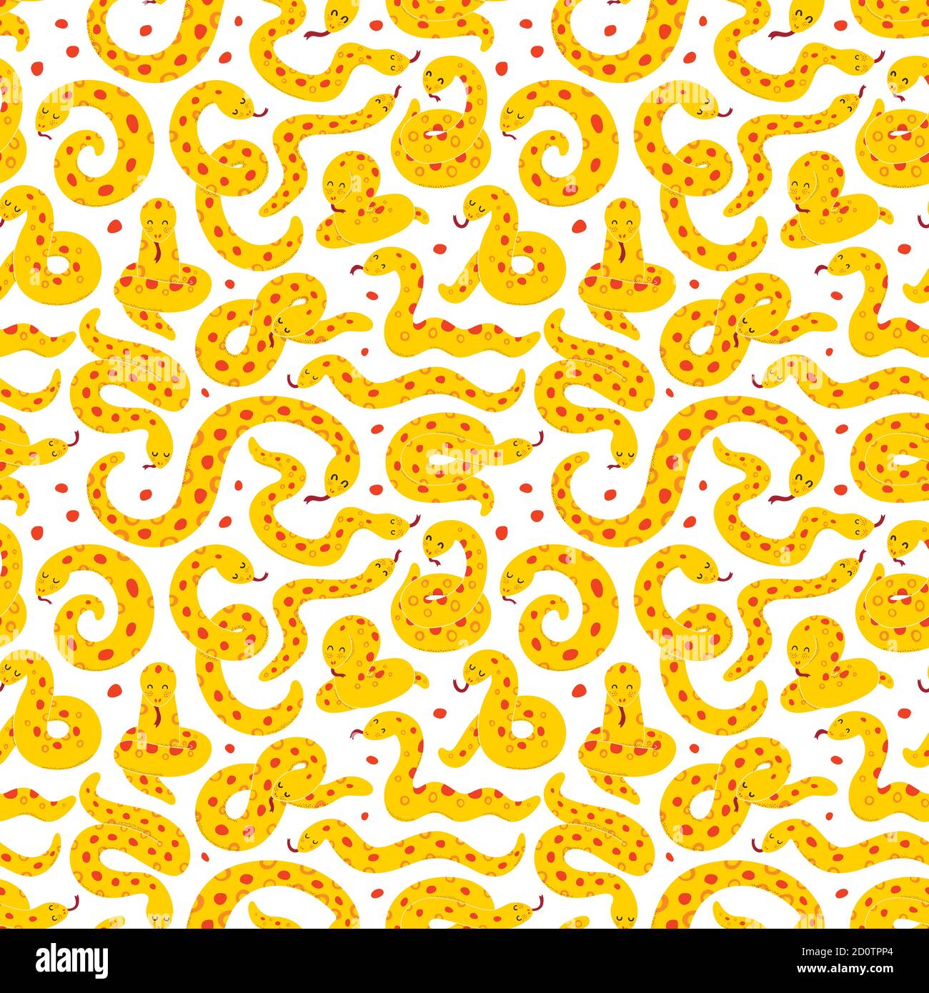 Vector illustration in cartoon style. Anaconda, snake, python. Pattern