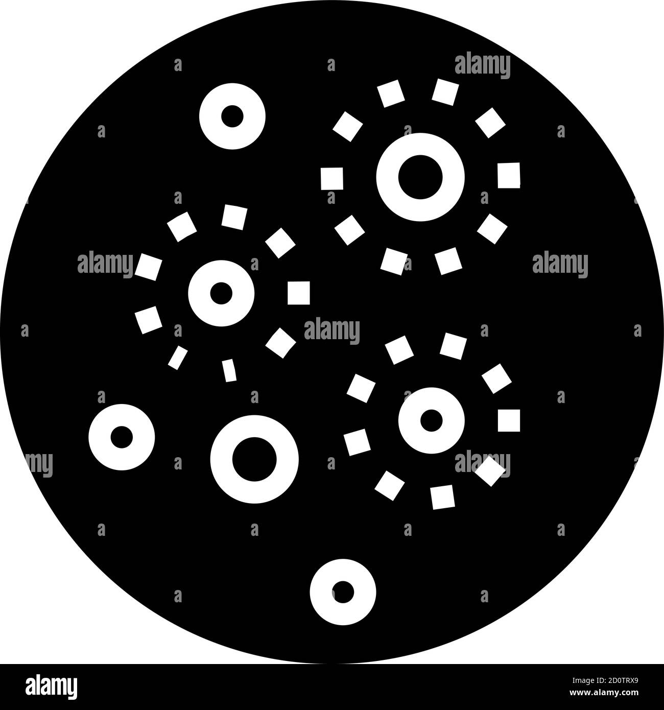 acne skin disease glyph icon vector illustration Stock Vector