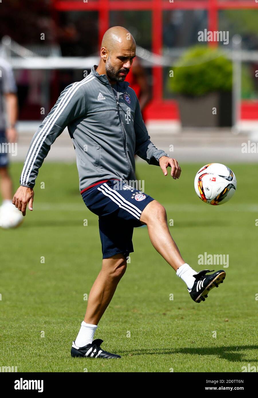 Bayern Munich's head coach Pep Guardiola controls a ball during a training  session in Munich, Germany July 27, 2015. REUTERS/Michaela Rehle Stock  Photo - Alamy