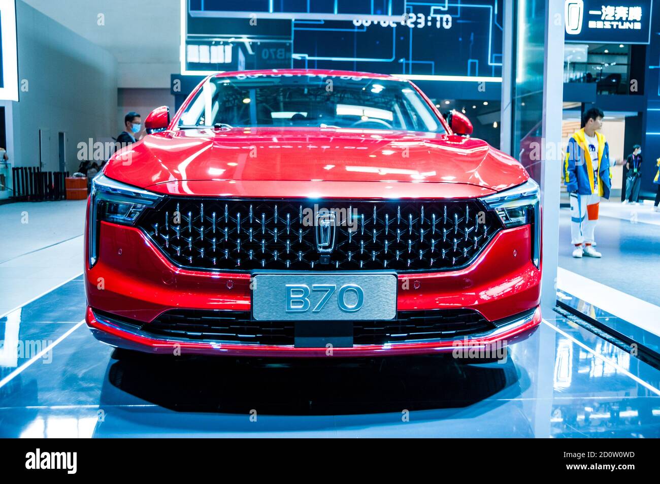 FAW Bestune B70 seen at the 2020 Beijing Auto Show. Stock Photo