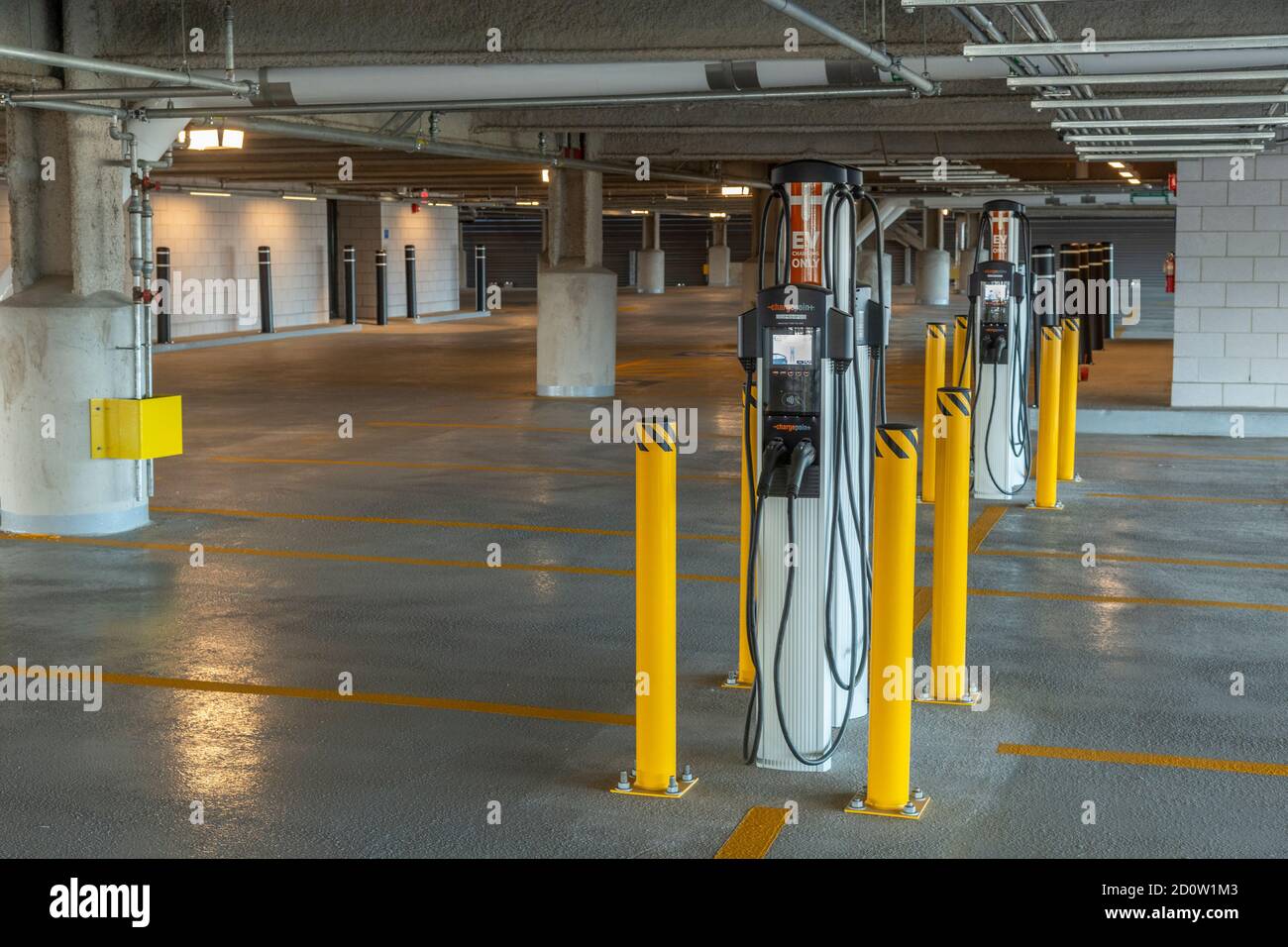 Public charging station for electric cars and vehicles, Boston USA