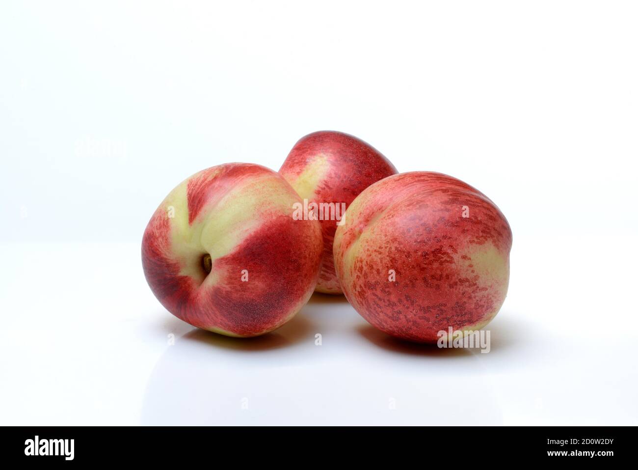 Three nectarines, Prunus persica var. nucipersica, Germany, Europe