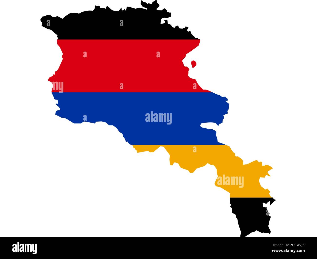 Flag in form form of the geographical country Armenia Stock Photo - Alamy