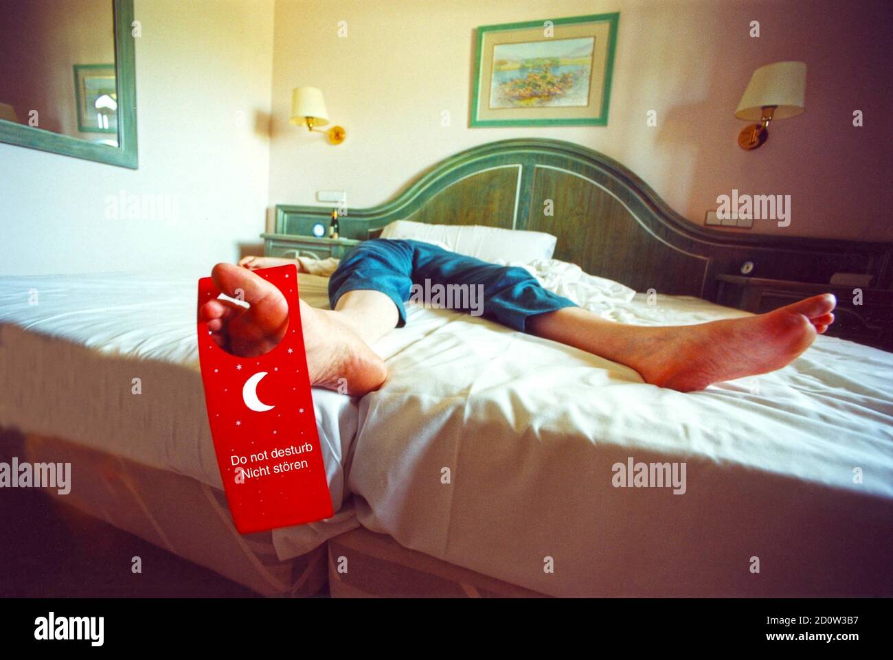 Do Not Disturb, hotel, room service, Bangkok, Thailand, Asia Stock