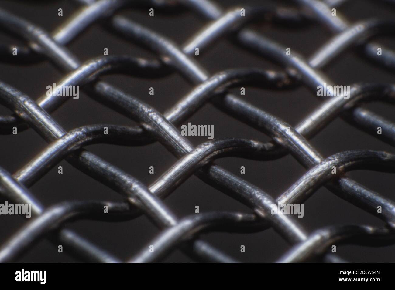 Macro shots a strainer wires close-up Stock Photo