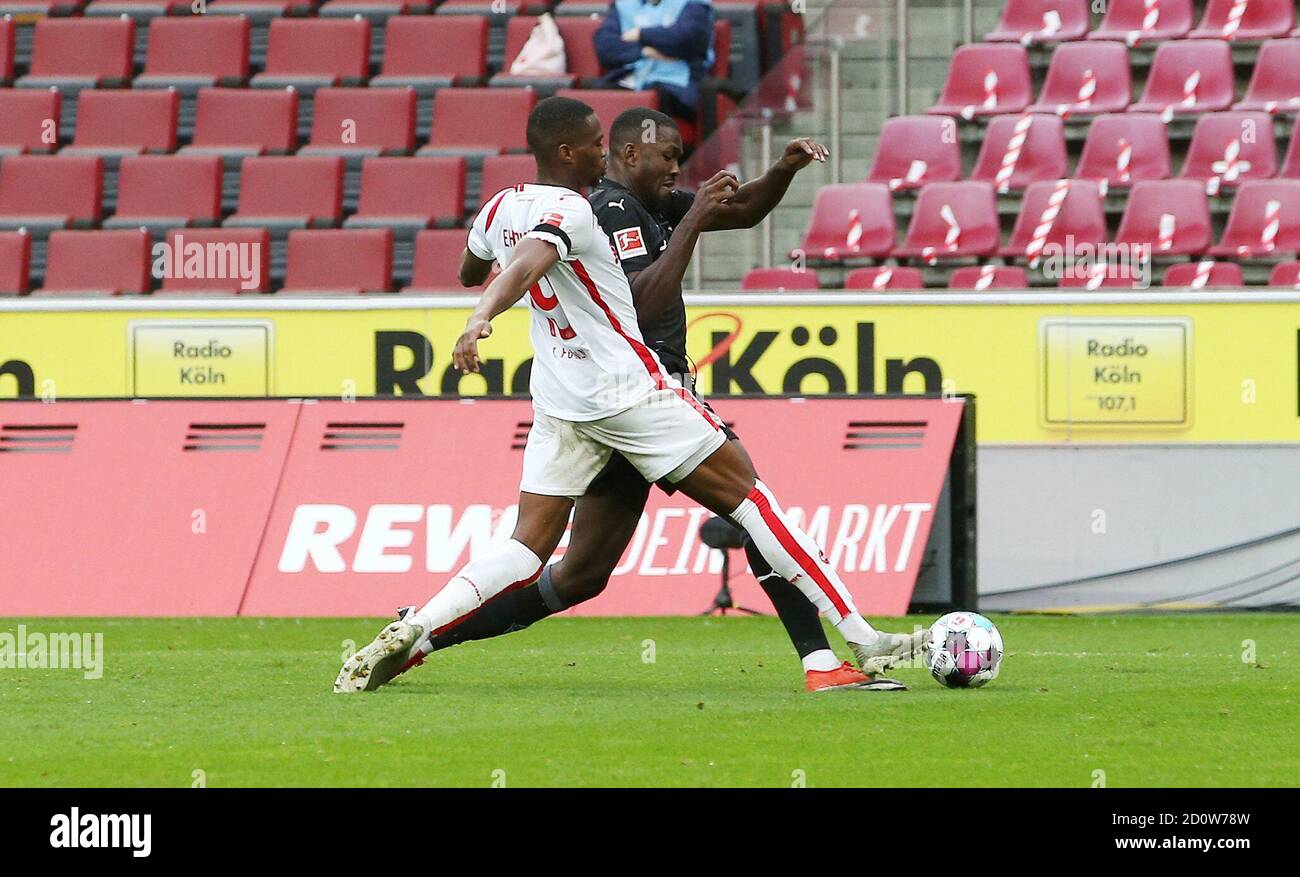 City Of Koln Koeln, Deutschland. 30th Sep, 2020. firo: 03.10.2020 Football,  Soccer 1. Bundesliga, Season 2020/2021 FC Cologne Koeln - BMG Borussia  Monchengladbach Borussia Monchengladbach Gladbach duels, duel, scene for  the penalty