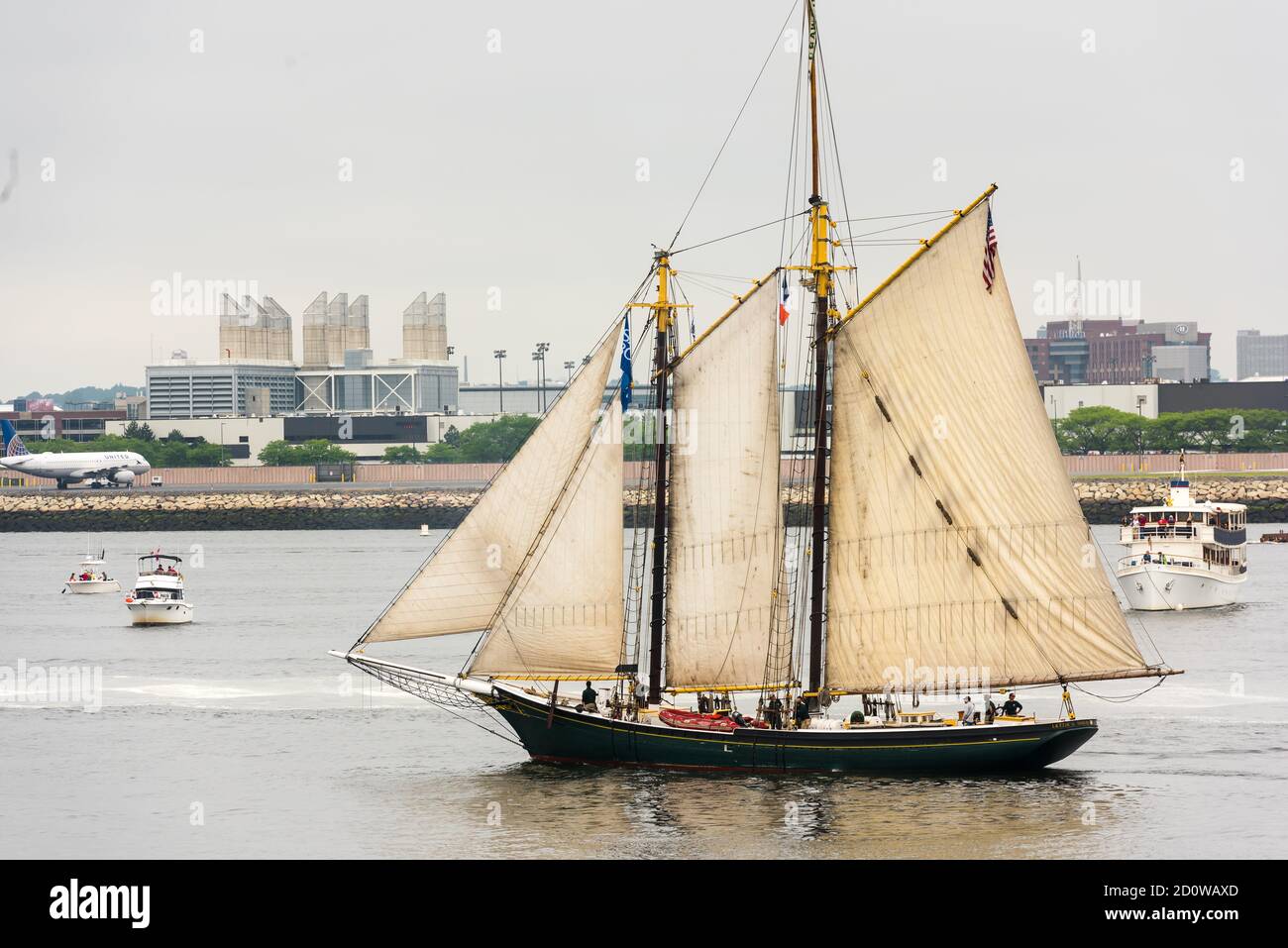 Boston, Massachusetts. 13th June, 2017. Parade of Sail at Sail Boston