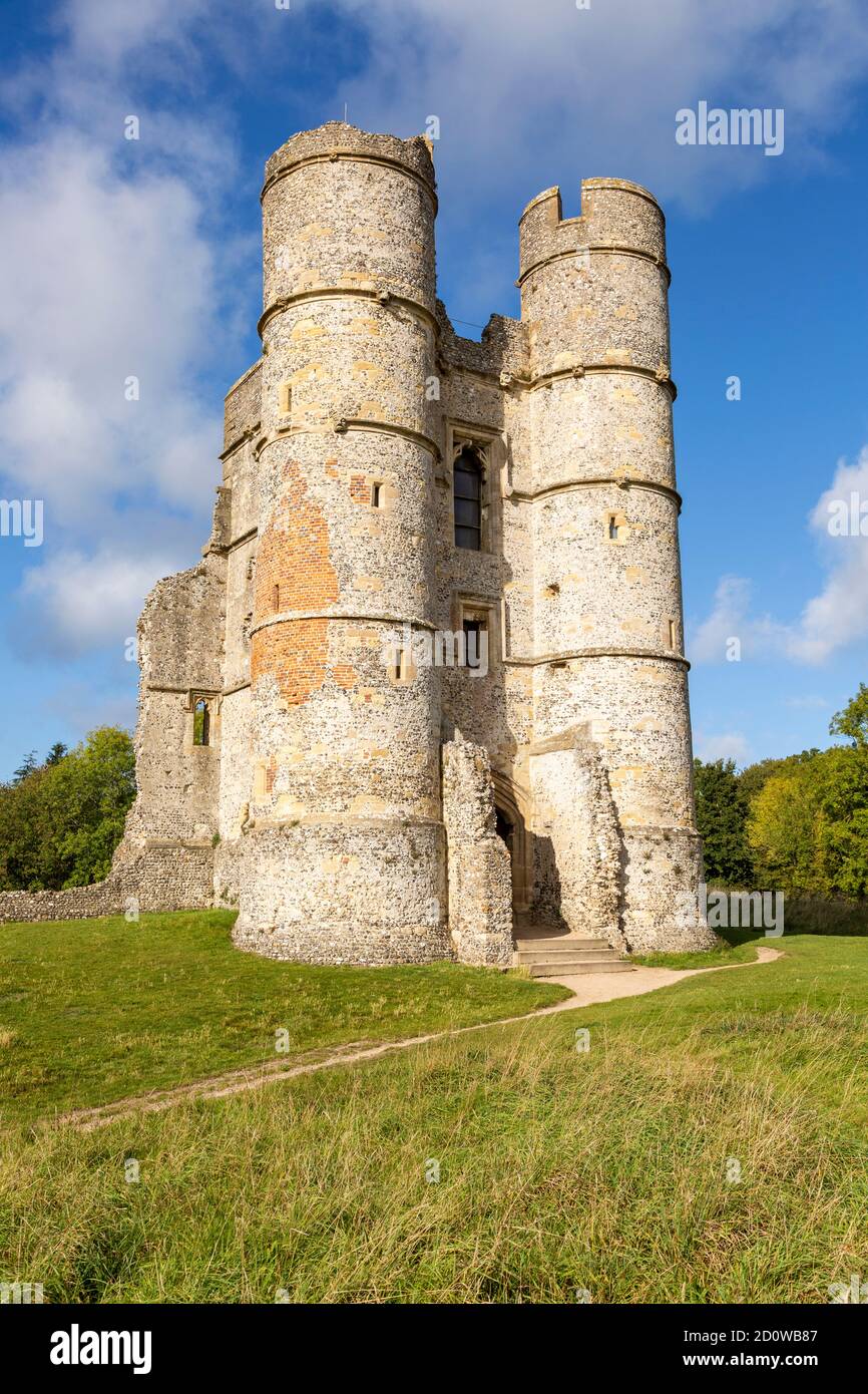 Donnington Castle ruins, Berkshire, England, UK Stock Photo