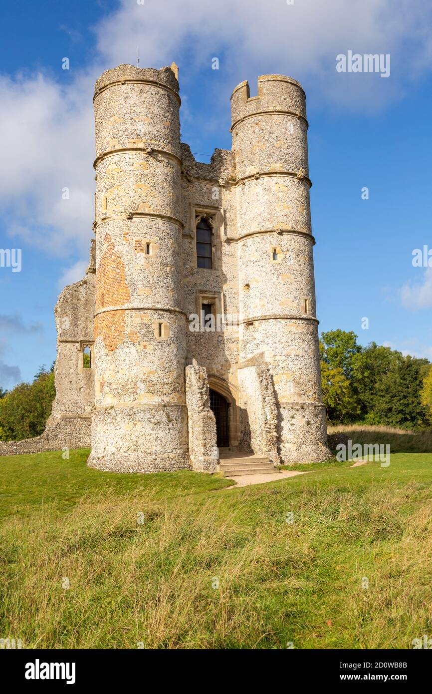 Donnington Castle ruins, Berkshire, England, UK Stock Photo