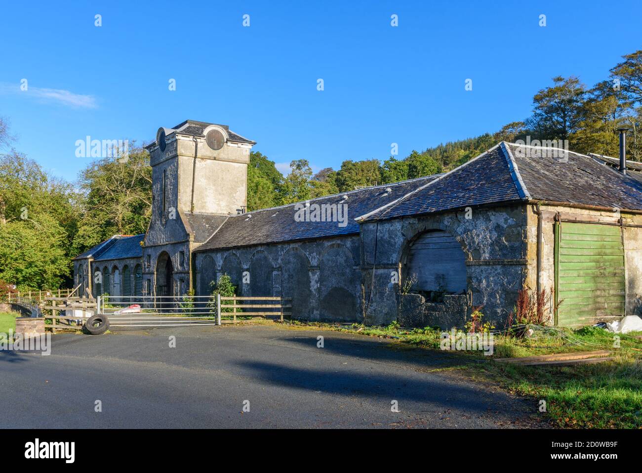 The Home Farm Steading on The Isle of Raasay Scotland Stock Photo