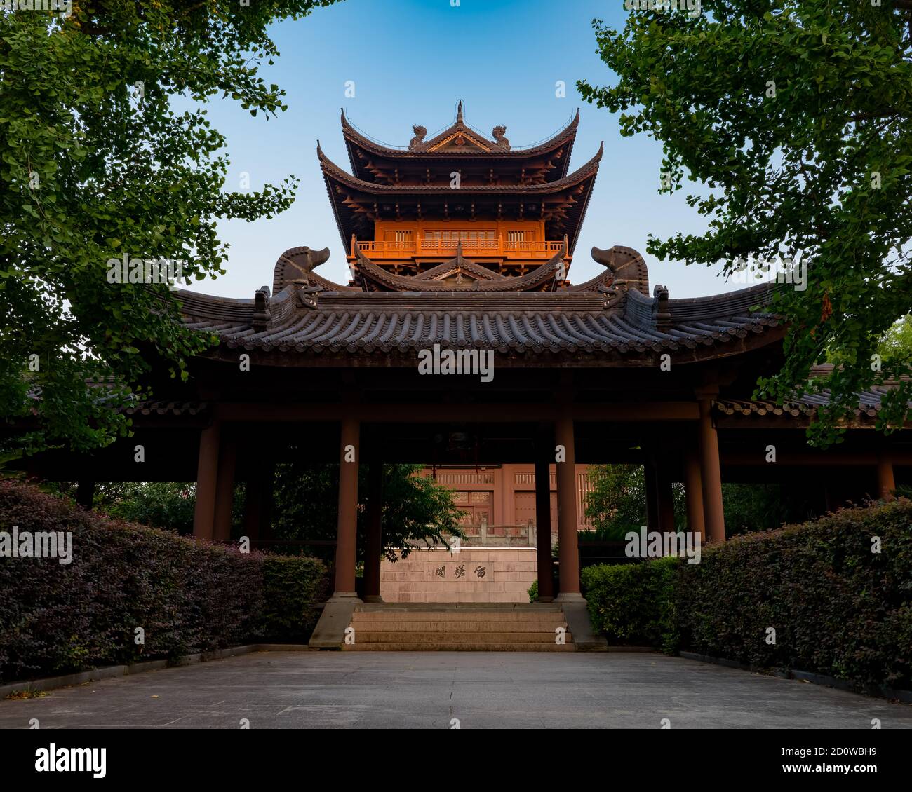 Classic Chinese tea house in Longquan, Zhejiang, China Stock Photo Alamy