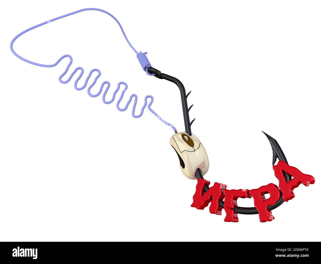 Fishing line with red Russian word GAME and computer mouse strung on a fishing  hook. The dependence from internet games. Isolated. 3D illustration Stock  Photo - Alamy
