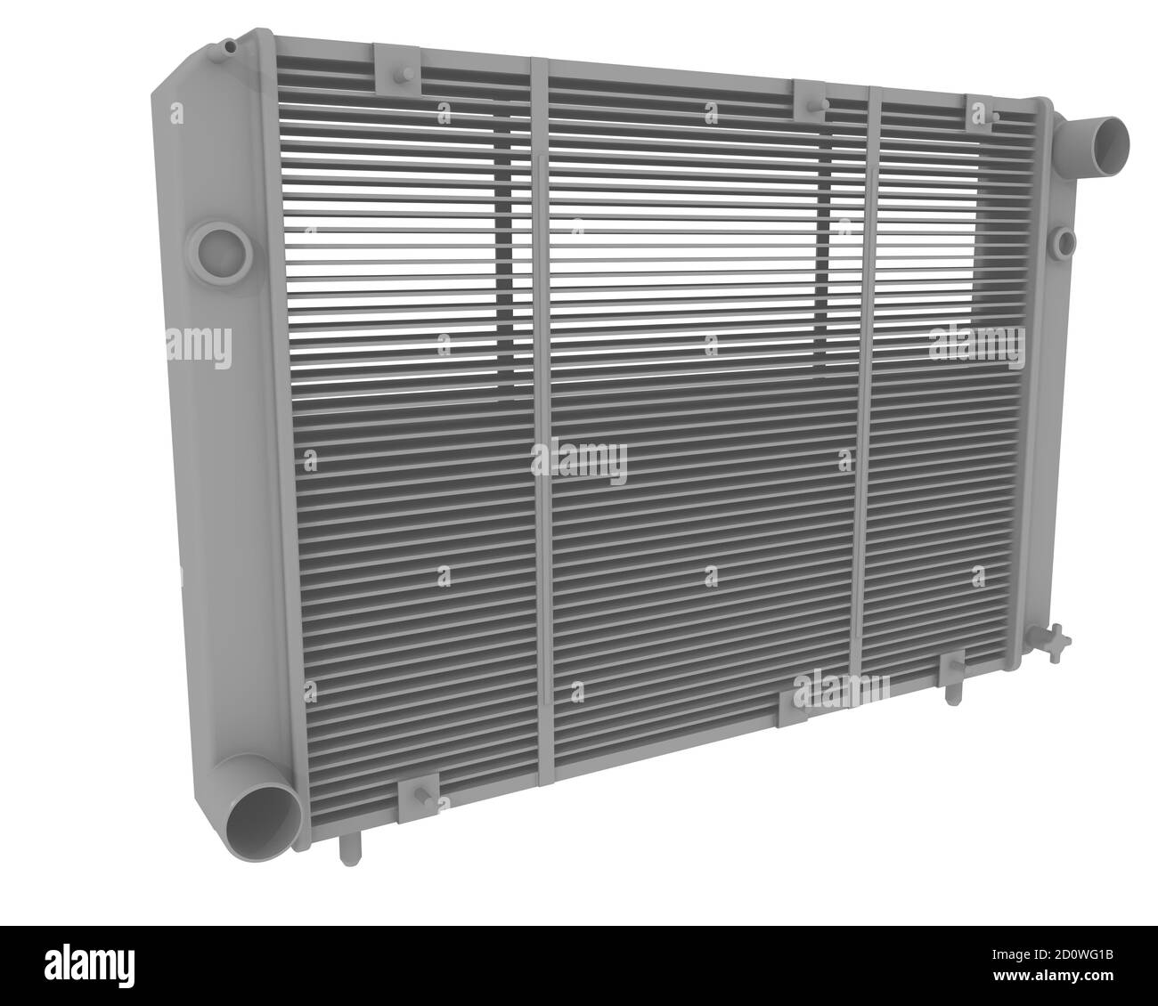 The radiator of the cooling system of the engine. Detail of the car ...