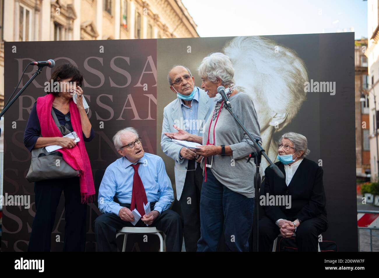 Rome, 24/09/2020: Farewell to Rossana Rossanda, Piazza SS Apostoli. © Andrea Sabbadini Stock Photo
