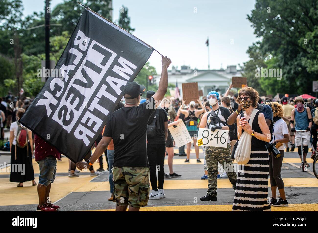 Blm flag hires stock photography and images Alamy