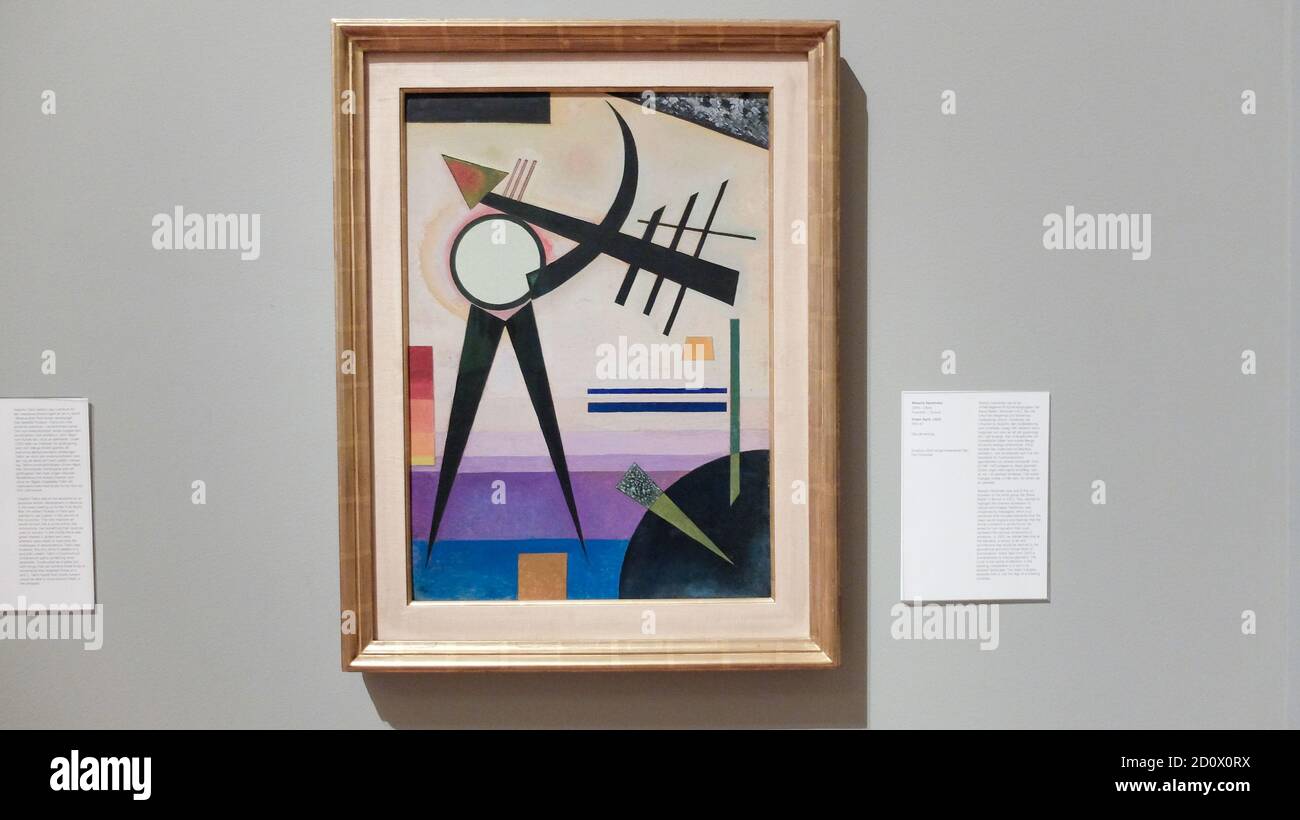 « Green split » 1925 painting of Wassily Kandinsky. Considered one of the most important painters of the twentieth century, he is often considered the Stock Photo