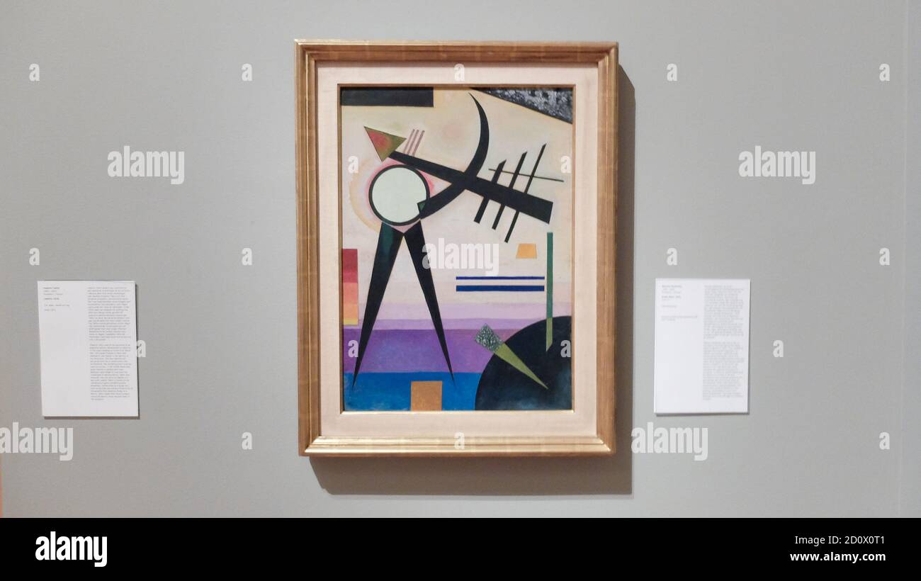 « Green split » 1925 painting of Wassily Kandinsky. Considered one of the most important painters of the twentieth century, he is often considered the Stock Photo