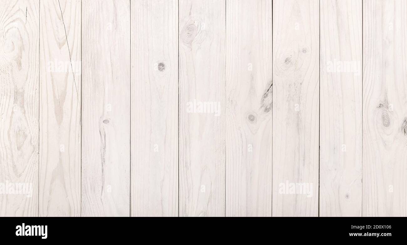 Weathered white wooden wall background. Wood paneling Stock Photo