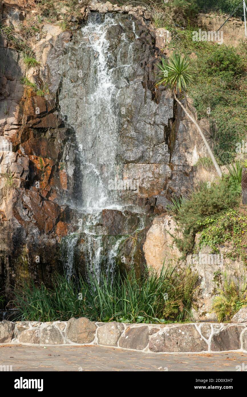 Waterfall, Churchill Memorial Park, St Brelade, Jersey, Channel Islands