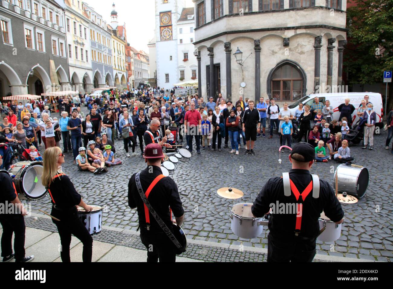 Feier 30. Tag der Deutschen Einheit / 30 Jahre Partnerschaft der Städte Görlitz und Wiesbaden in Görlitz.03.10.2020 Stock Photo