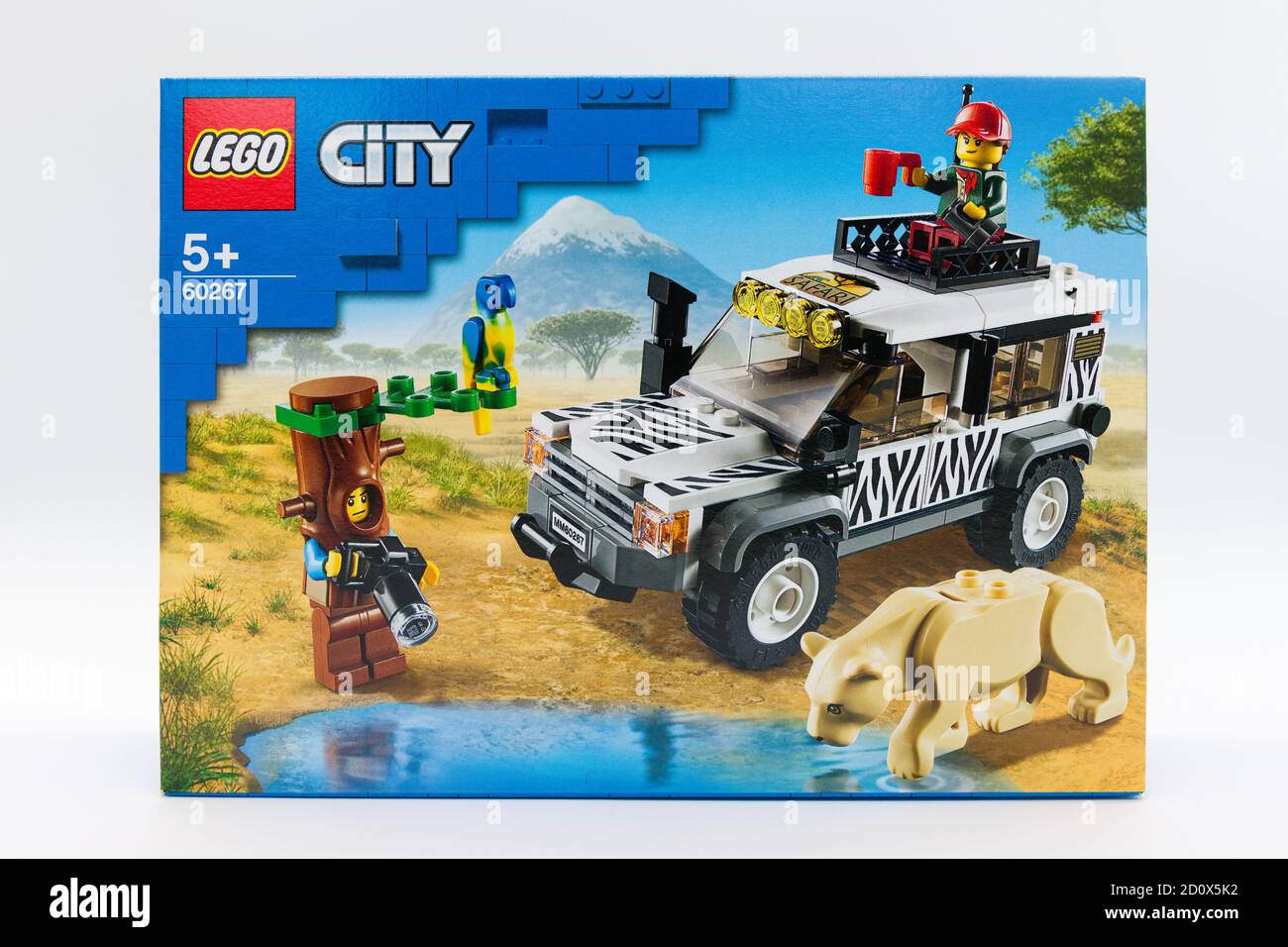 Irvine, Scotland, UK - October 01, 2020: Lego City branded child's self  assembly Safari Toy Jeep aged for Five years plus and contained in  partially r Stock Photo - Alamy