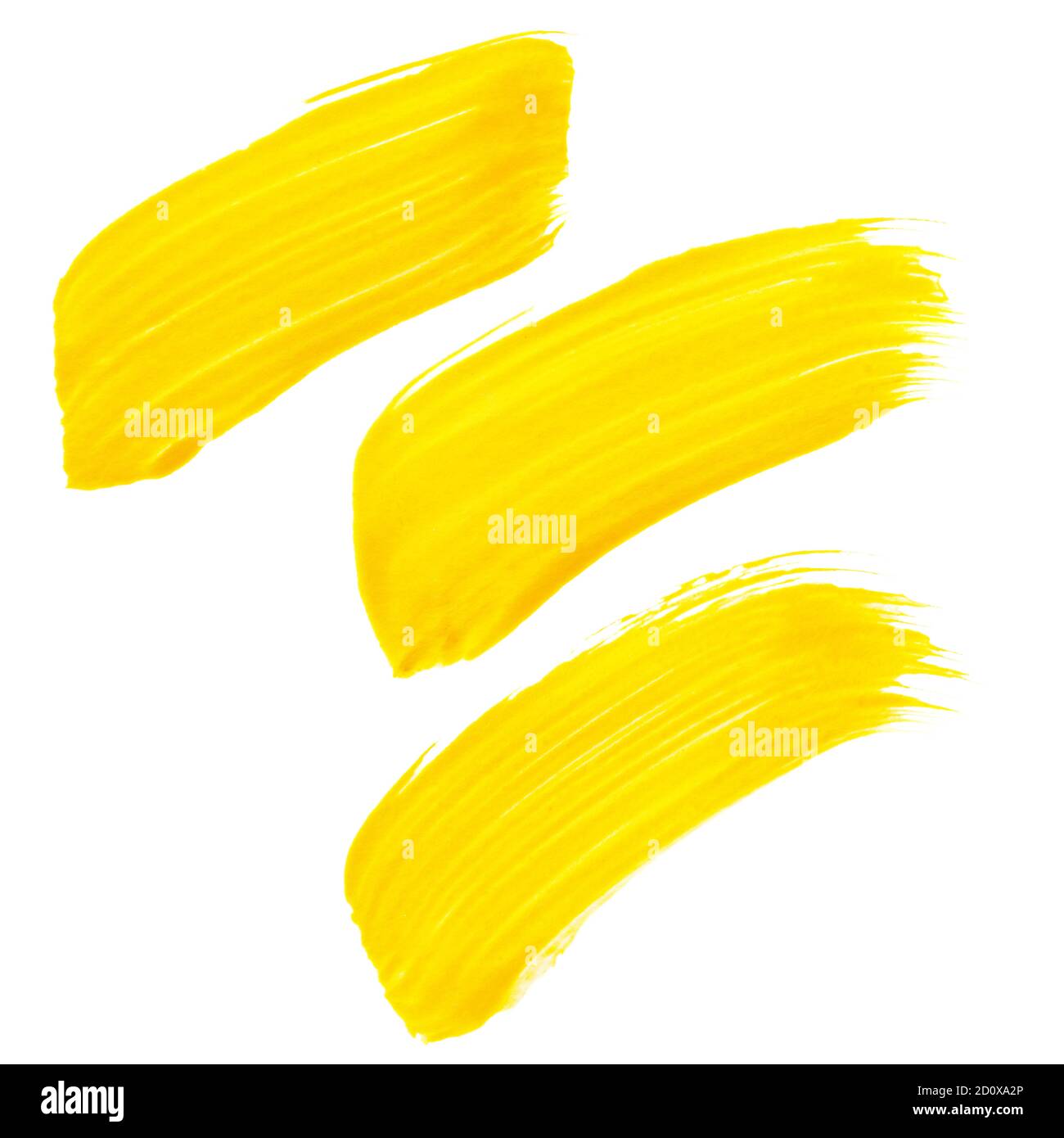 Vector Paint Can And Brush With Yellow Paint Isolated On White