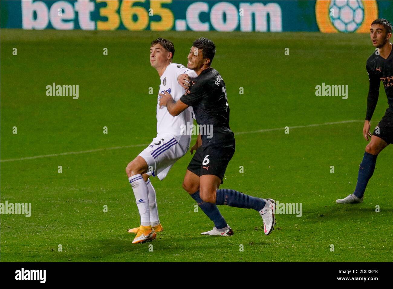 Leeds, UK. 03rd Oct, 2020. Leeds United defender Robin Koch (5) and Rodri of Manchester City during the English championship Premier League football match between Leeds United and Manchester City on October 3, 2020 at Elland Road in Leeds, England - Photo Simon Davies / ProSportsImages / DPPI Credit: LM/DPPI/Simon Davies/Alamy Live News Credit: Gruppo Editoriale LiveMedia/Alamy Live News Stock Photo