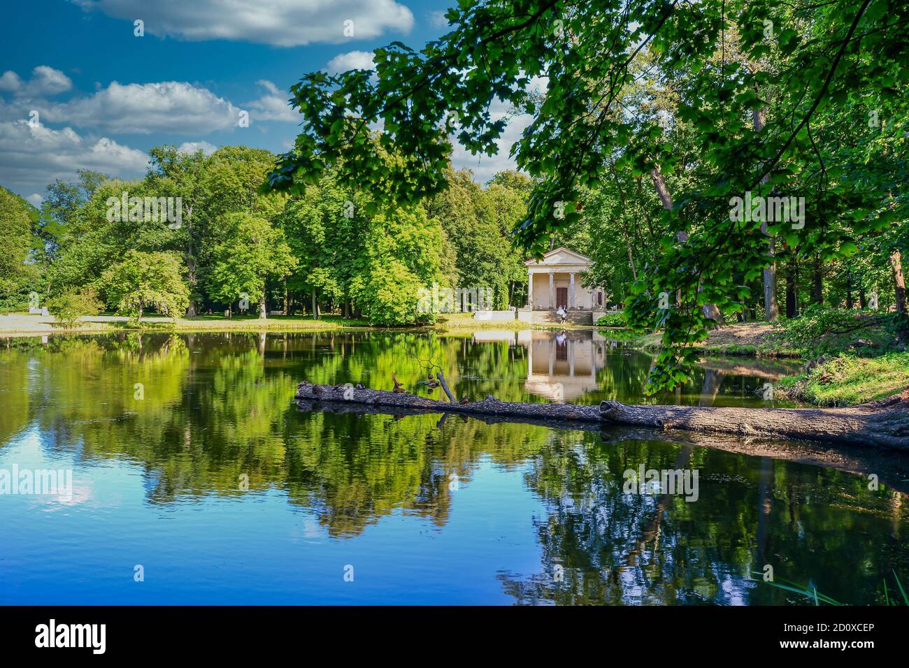 Romantic park in Arkadia village, Poland Stock Photo - Alamy