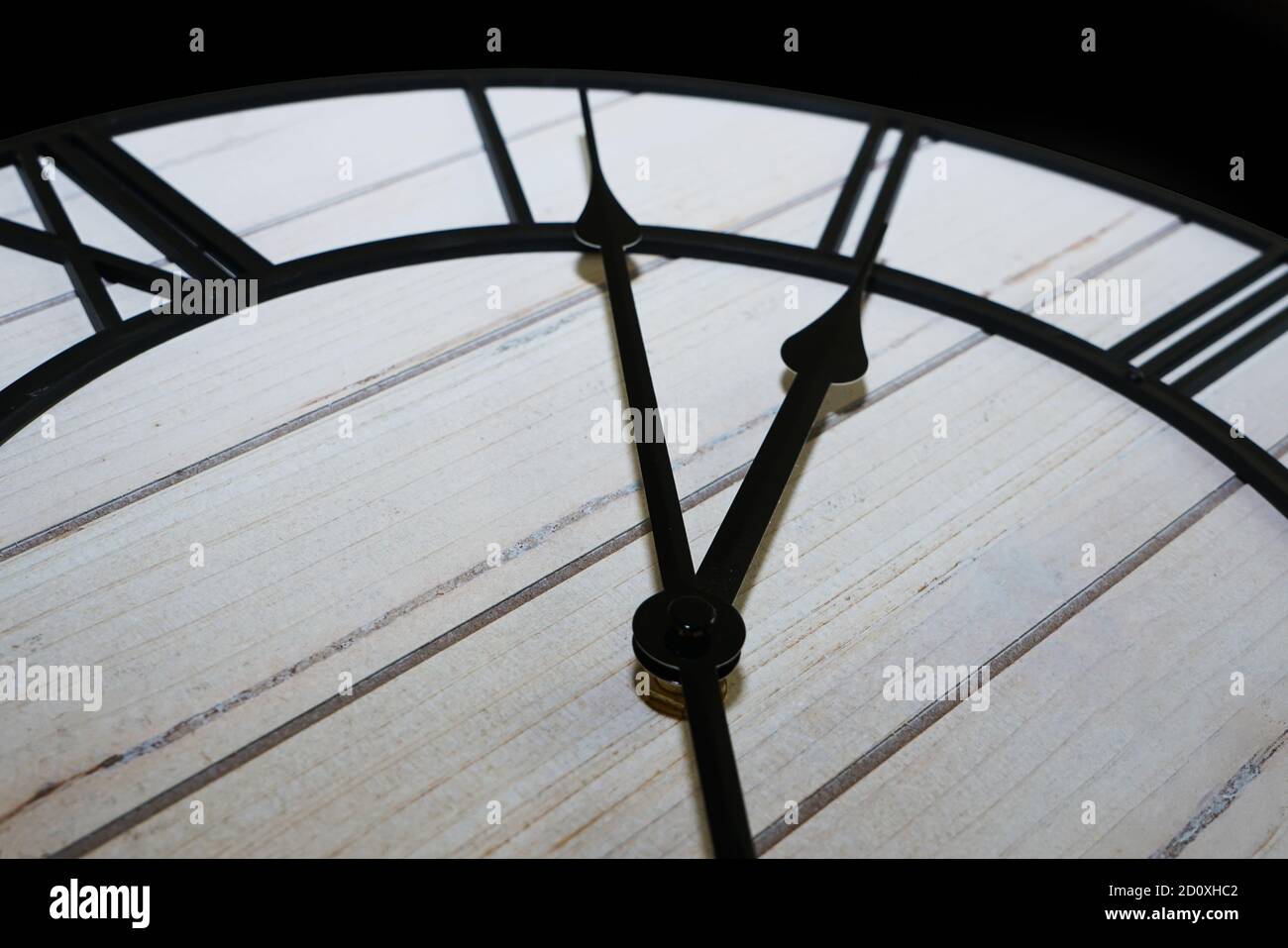 Old antique clock face and hands closeup detail Stock Photo Alamy