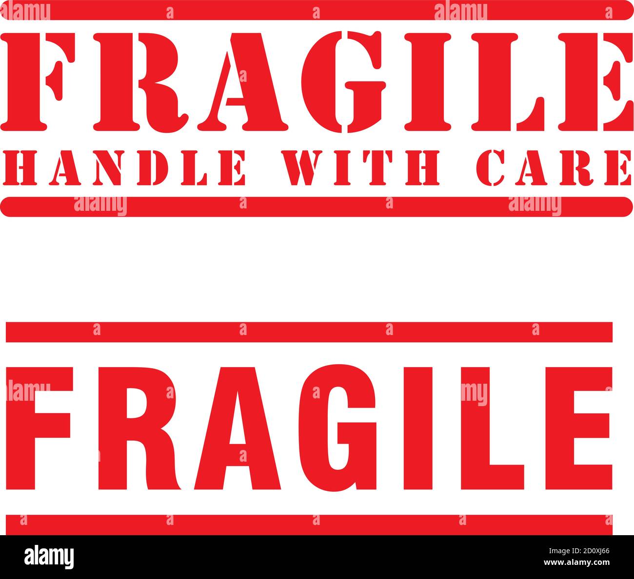 Fragile icon mark Stock Vector
