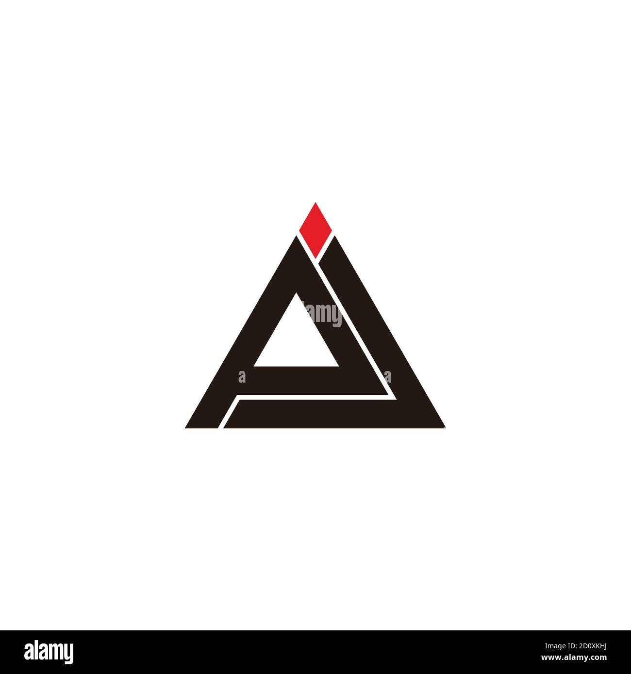 abstract letter pj triangle line geometric design logo vector Stock ...