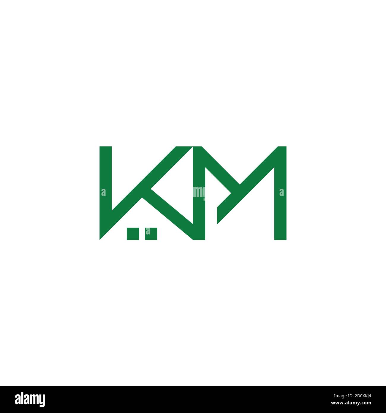 letter km real estate symbol simple geometric logo vector Stock Vector ...