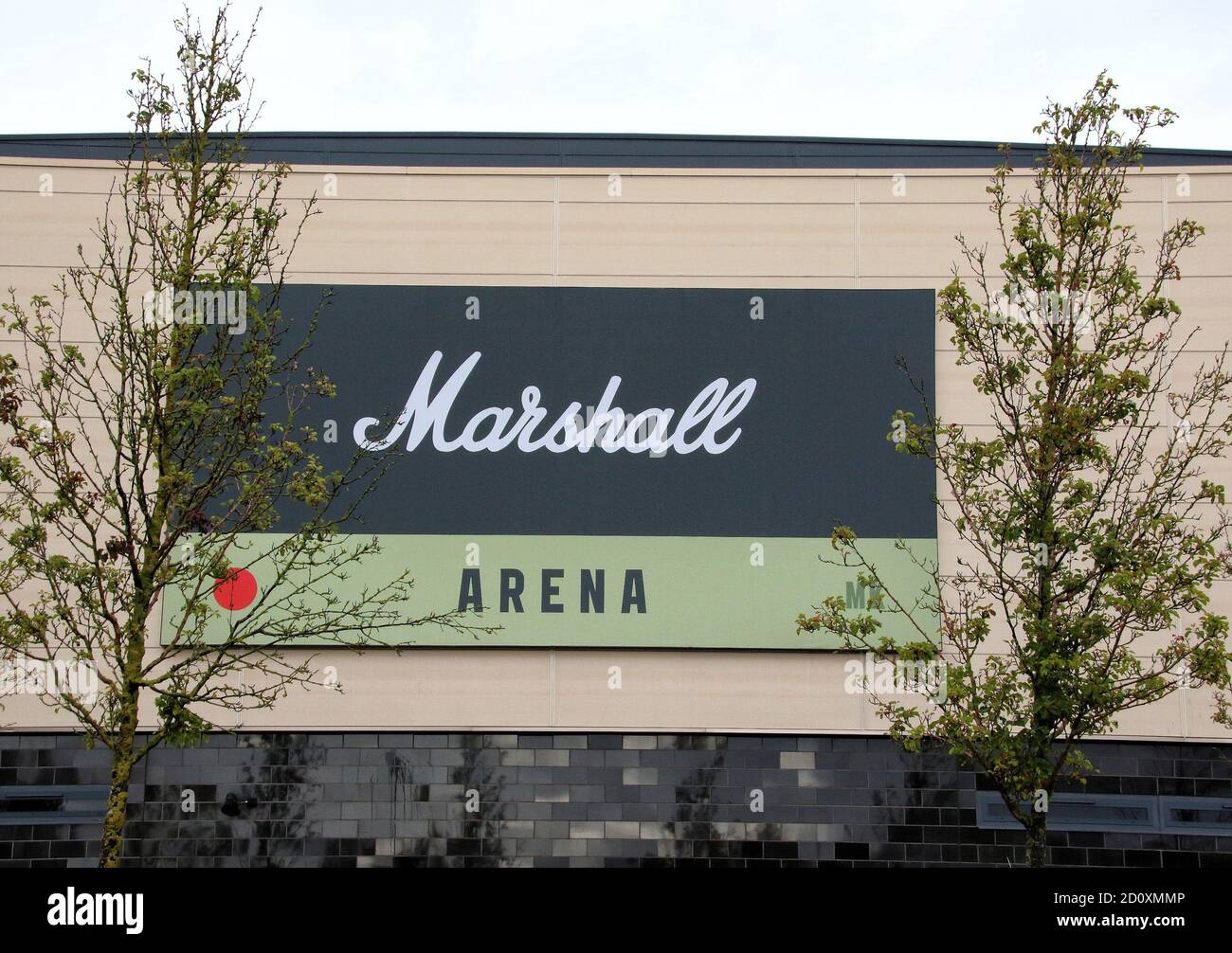 Milton Keynes, UK. 03rd Oct, 2020. Marshall Arena logo seen outside the ground.EFL Sky Bet League One club MK Dons continues to play matches behind closed doors during the Covid-19 restrictions. The club's Marshall Arena is empty on a day they are playing league leaders Ipswich Town and would likely have had a full house. Many clubs outside the English Premier League fear for their future without any financial help with no revenue coming in on match days. Result of the game - MK Dons drew with Ipswich Town 1-1 in the EFL Sky Bet League One. Credit: SOPA Images Limited/Alamy Live News Stock Photo