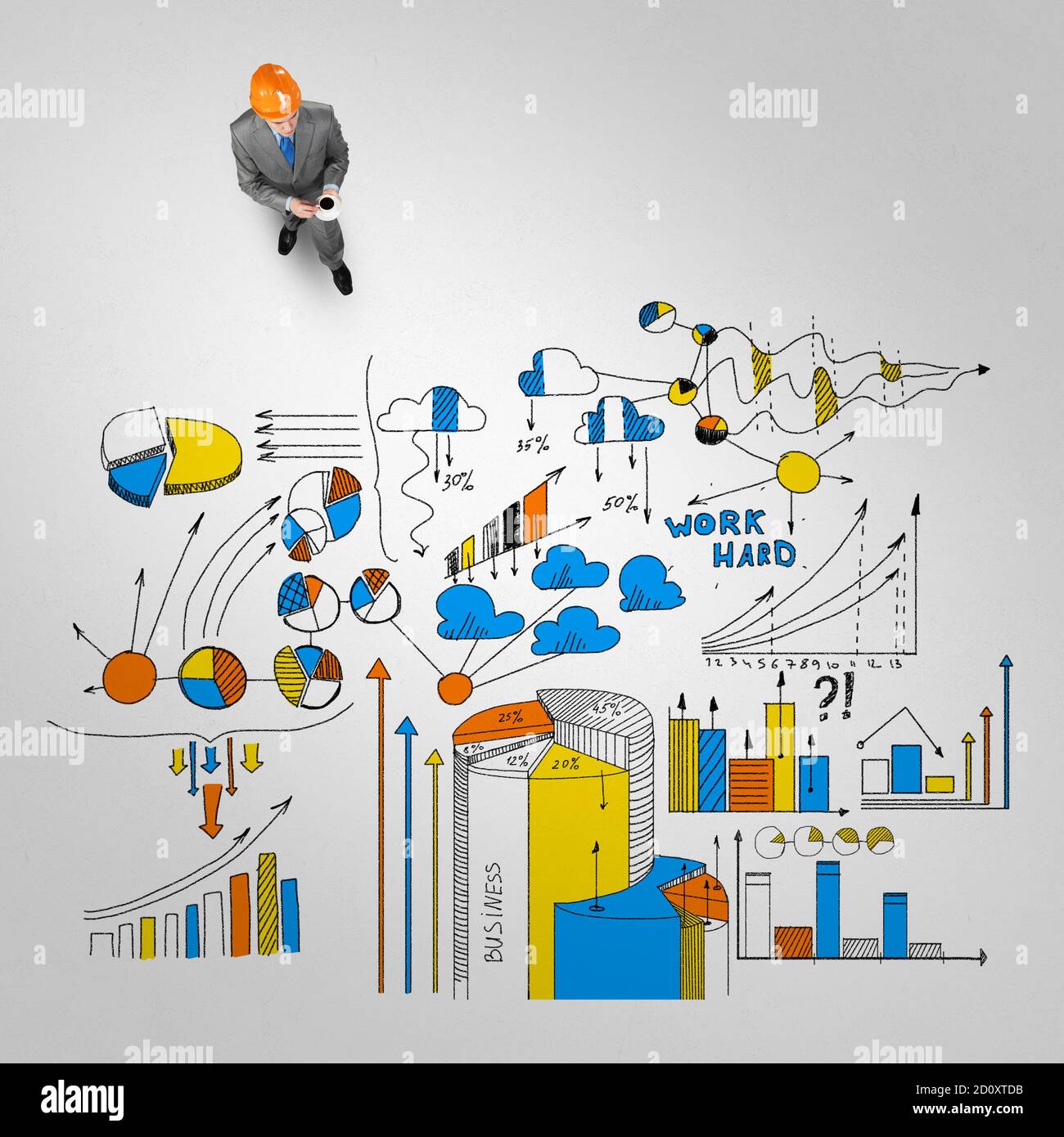 Man engineer thinking over his plan Stock Photo - Alamy