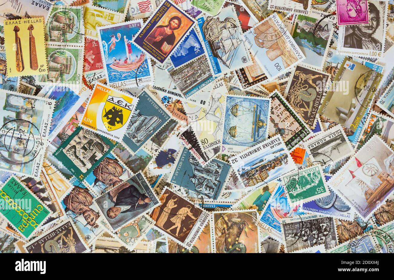 Greek postage stamps hi-res stock photography and images - Alamy
