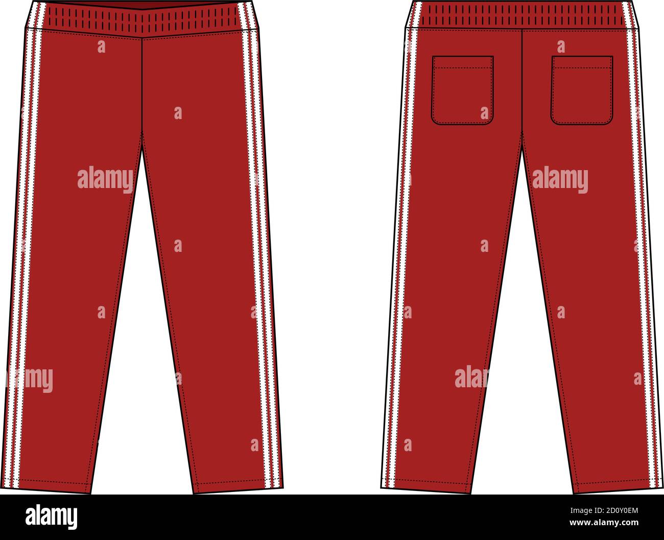 Red jogging suit Stock Vector Images - Alamy