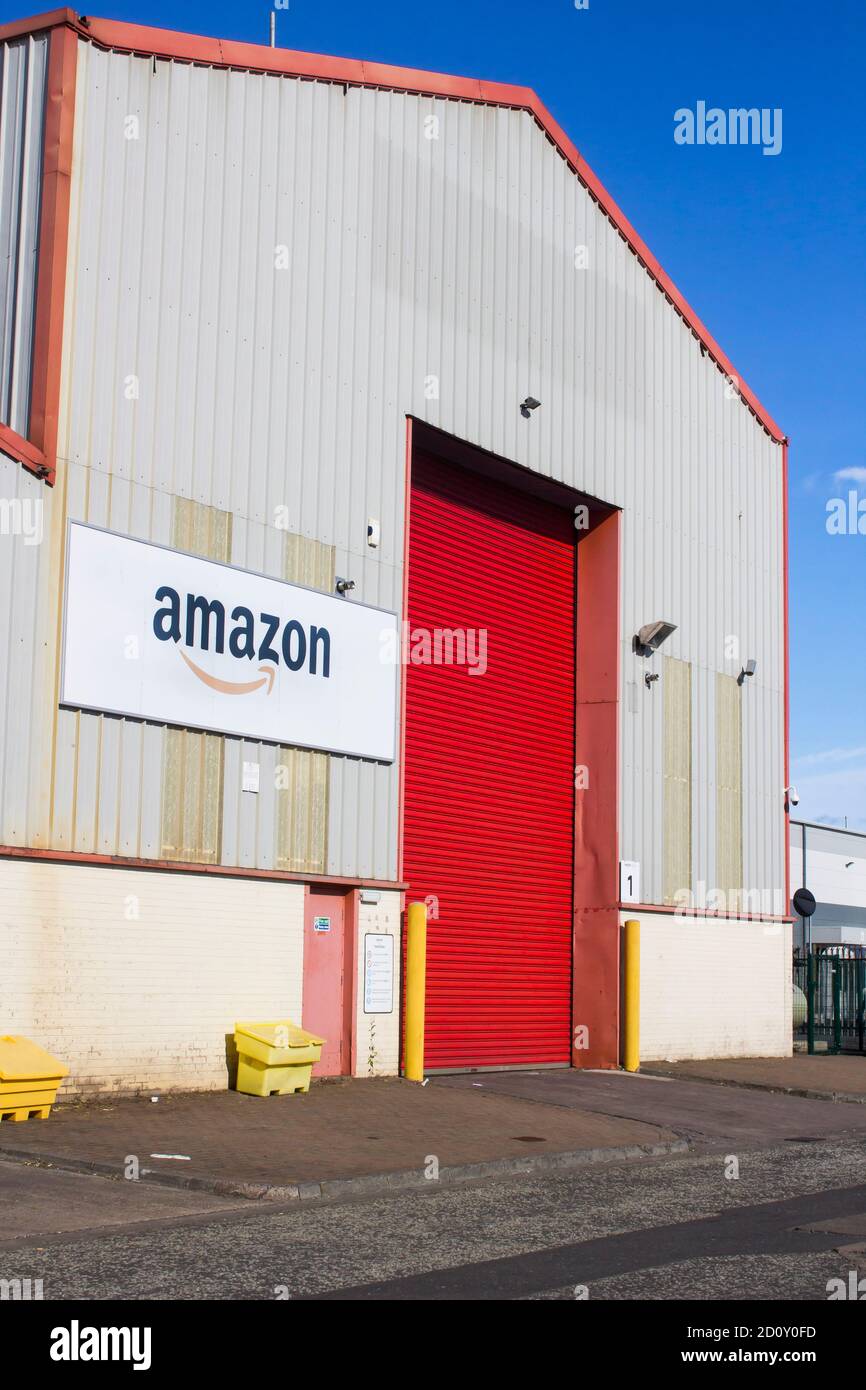 27 September 2020 The entrance to the local warehouse storage unit of