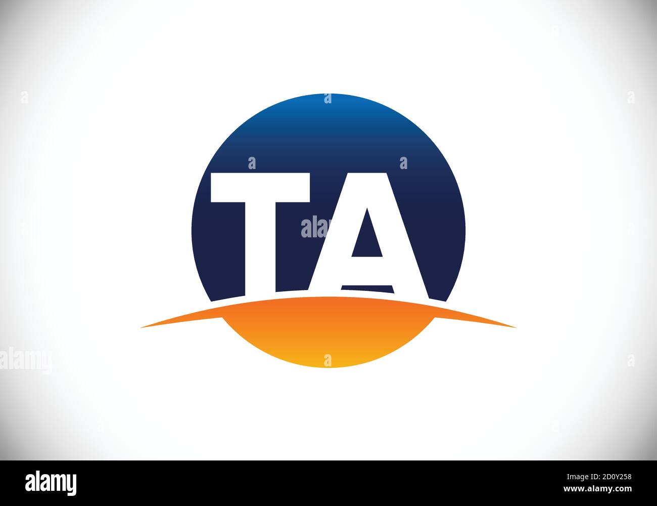 Initial Monogram Letter T A Logo Design Vector Template. T A Letter ...