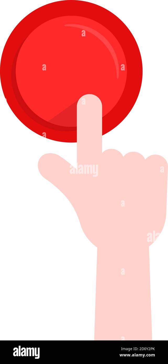 Pushing A Panic Button. A Person About To Press A Big Red Button. Stock  Photo, Picture and Royalty Free Image. Image 53023440.