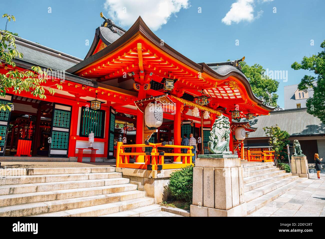 Kobe, Japan - October 1, 2018 : Ikuta shrine Stock Photo