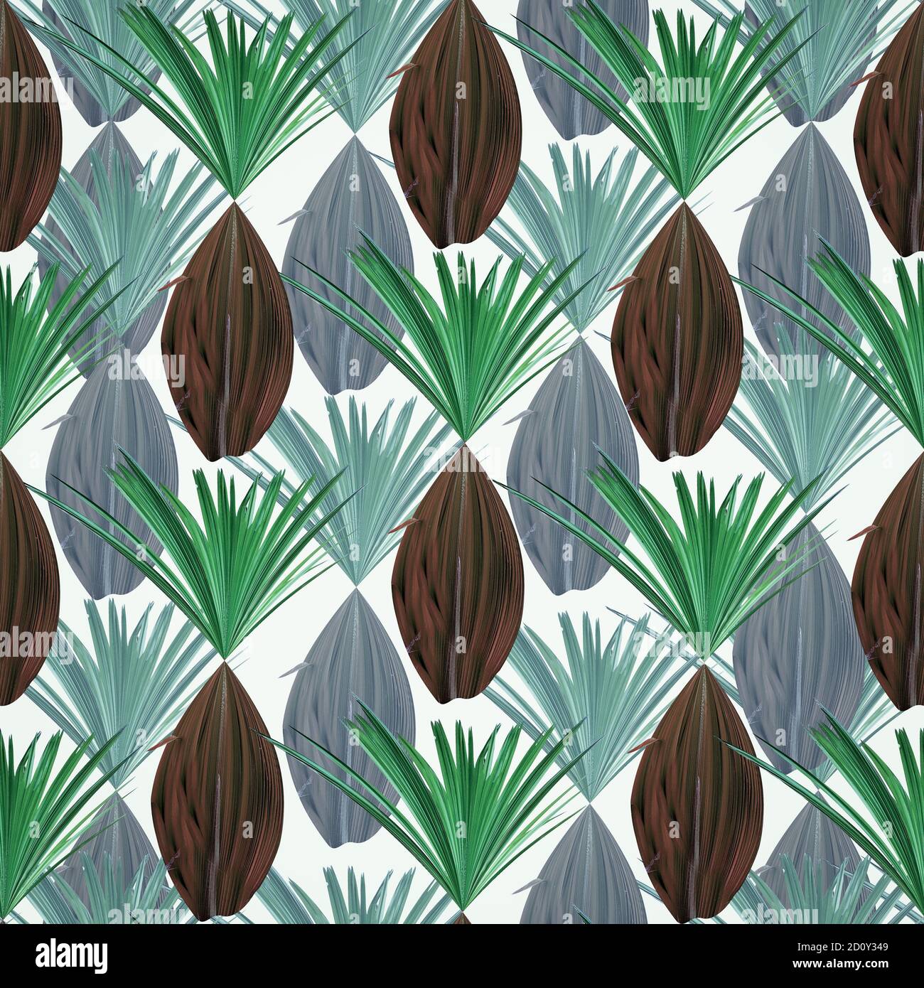 tropical seamless curtain pattern design Stock Photo