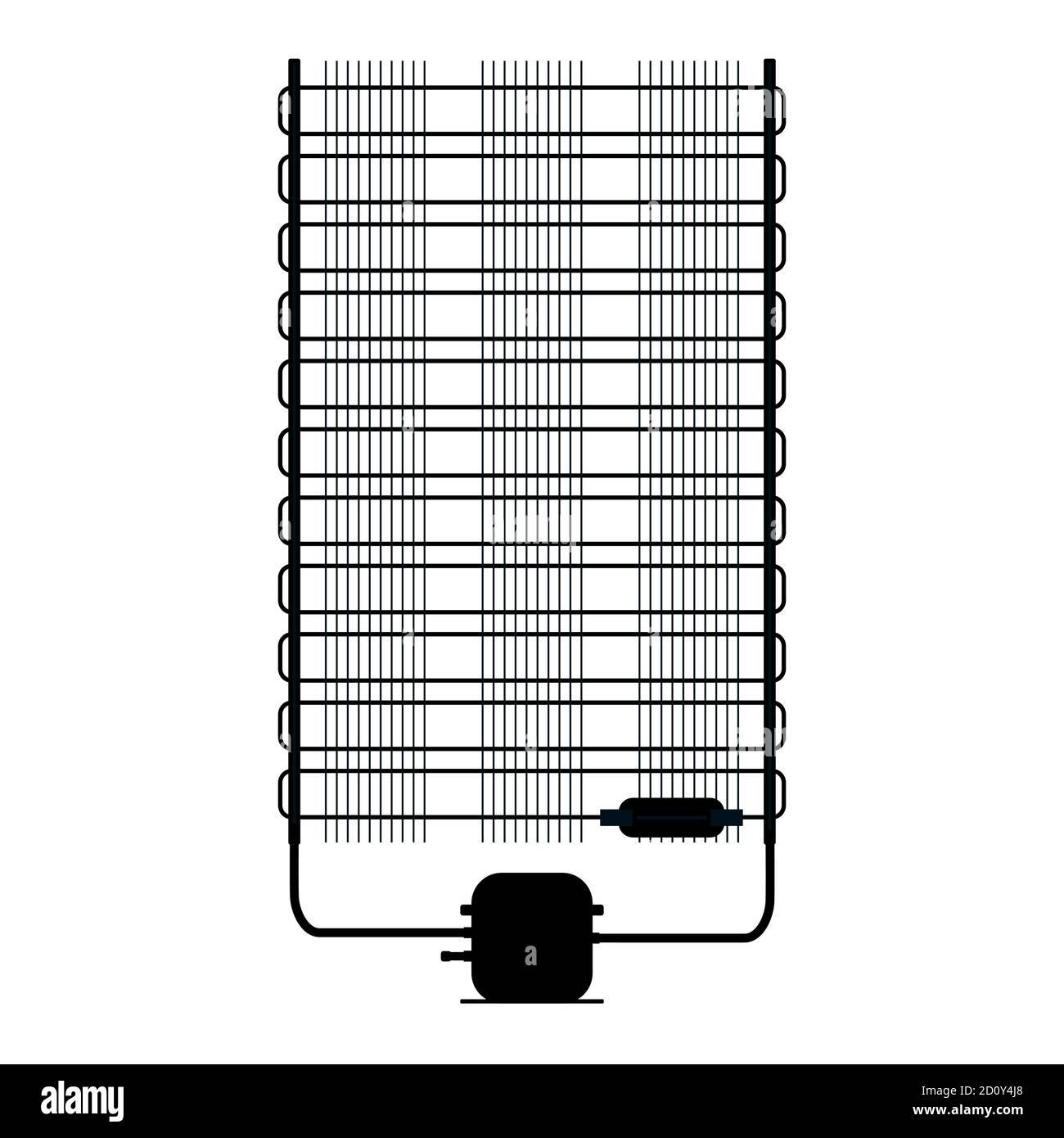 Refrigerator compressor condenser Stock Vector Images Alamy