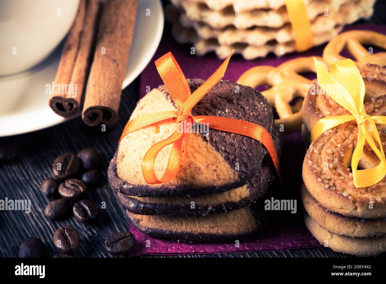 Sweets for coffee break Stock Photo - Alamy