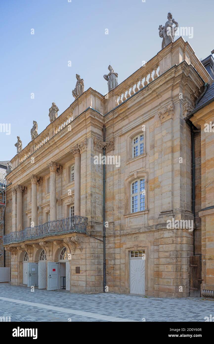 Facade of the Margravial Opera House in the centre of Bayreuth Stock ...