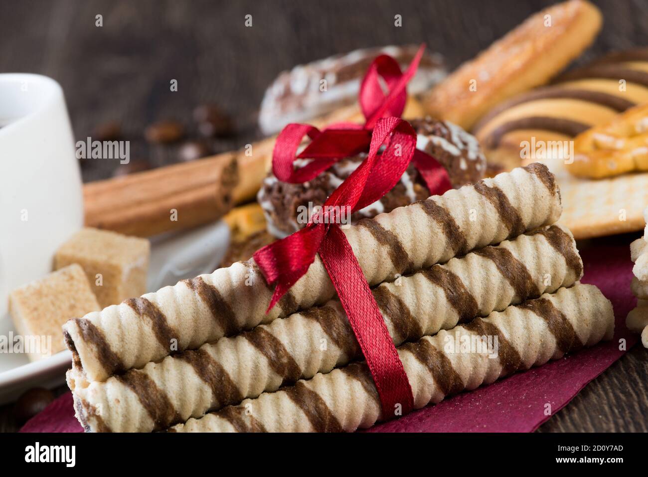 Sweets for coffee break Stock Photo - Alamy