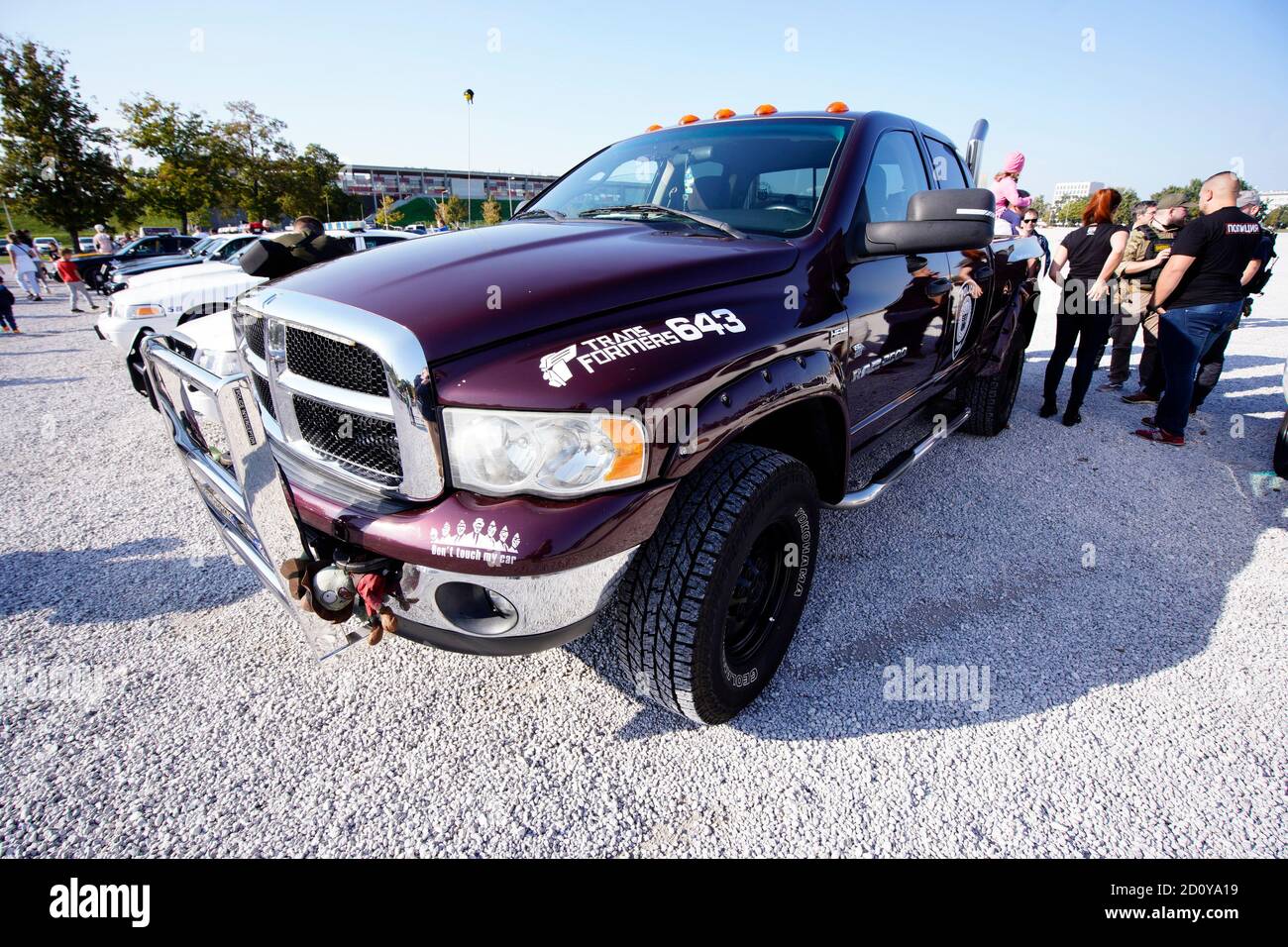 Warsaw, Pl. 03rd Oct, 2020. A Dodge Ram is seen during the American Police  Car Parade in Warsaw, Poland on October 3, 2020. On Saturday in  enthousiasts gathered with their American police