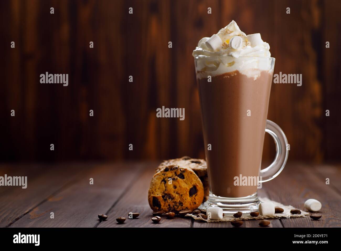 frappe with whipped cream Stock Photo