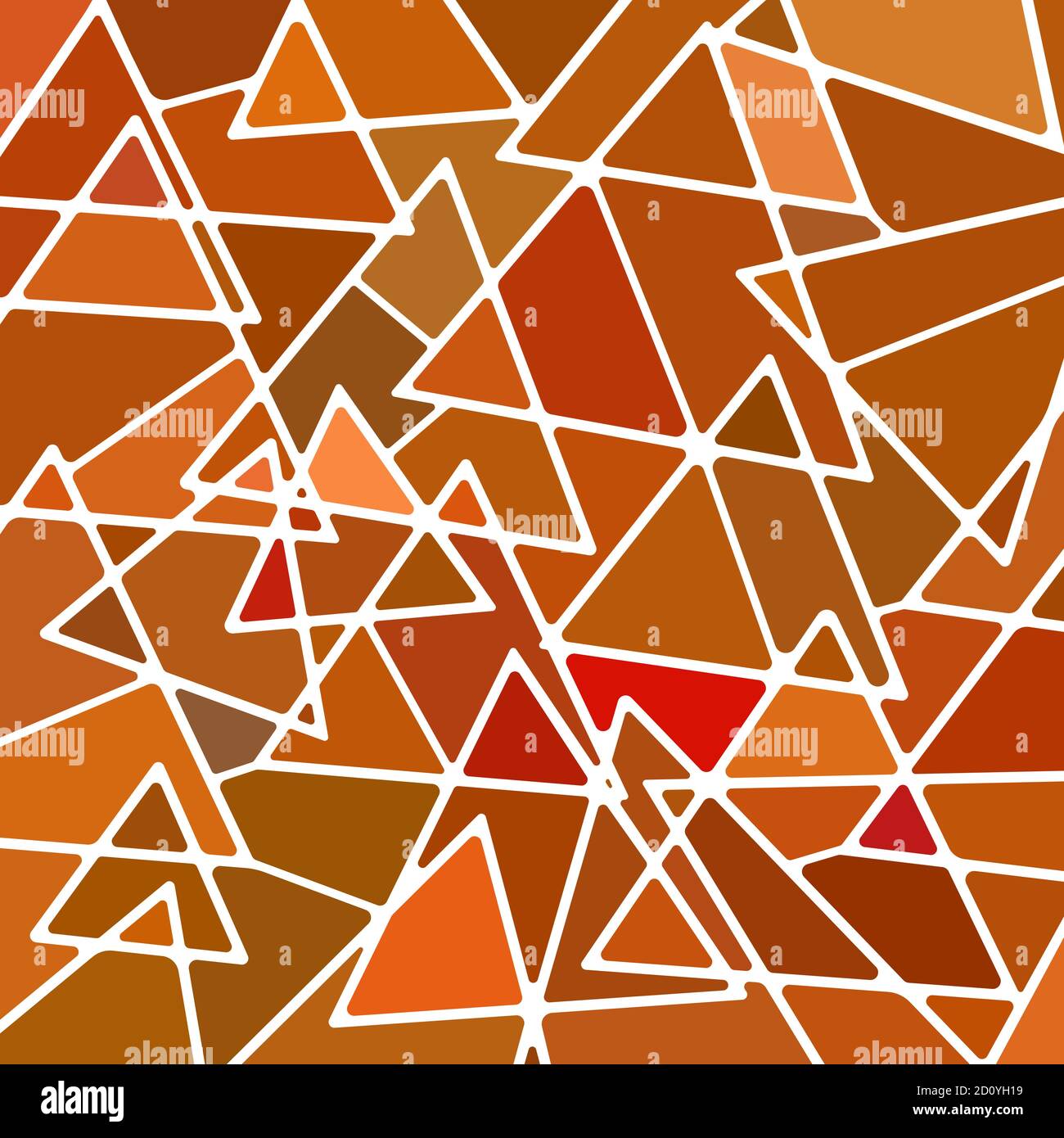 abstract vector stained-glass mosaic background - orange and brown ...