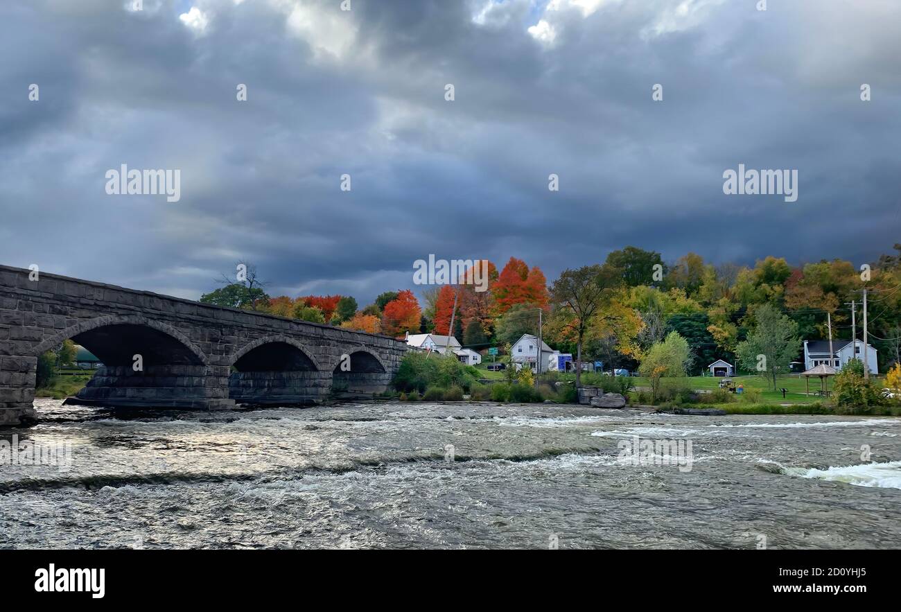 Pakenham bridge a five arched stone bridge that crosses the Mississippi